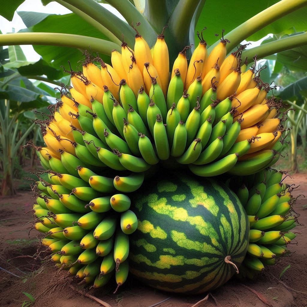 Using This Method Can Grow Banana Trees with Watermelon Fruit to Get Real Results 100%