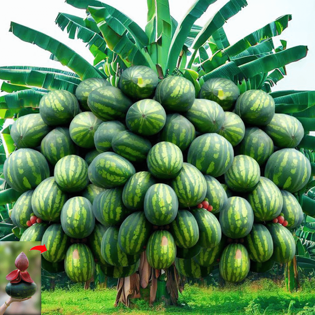 Using This Method Can Grow Banana Trees with Watermelon Fruit to Get Real Results 100%