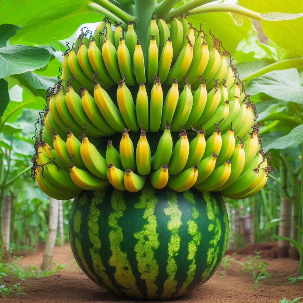 Using This Method Can Grow Banana Trees with Watermelon Fruit to Get Real Results 100%