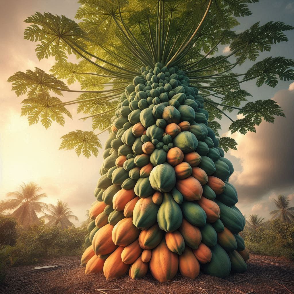 Great Method!!! How to Graft Papaya Trees from Papaya Fruit