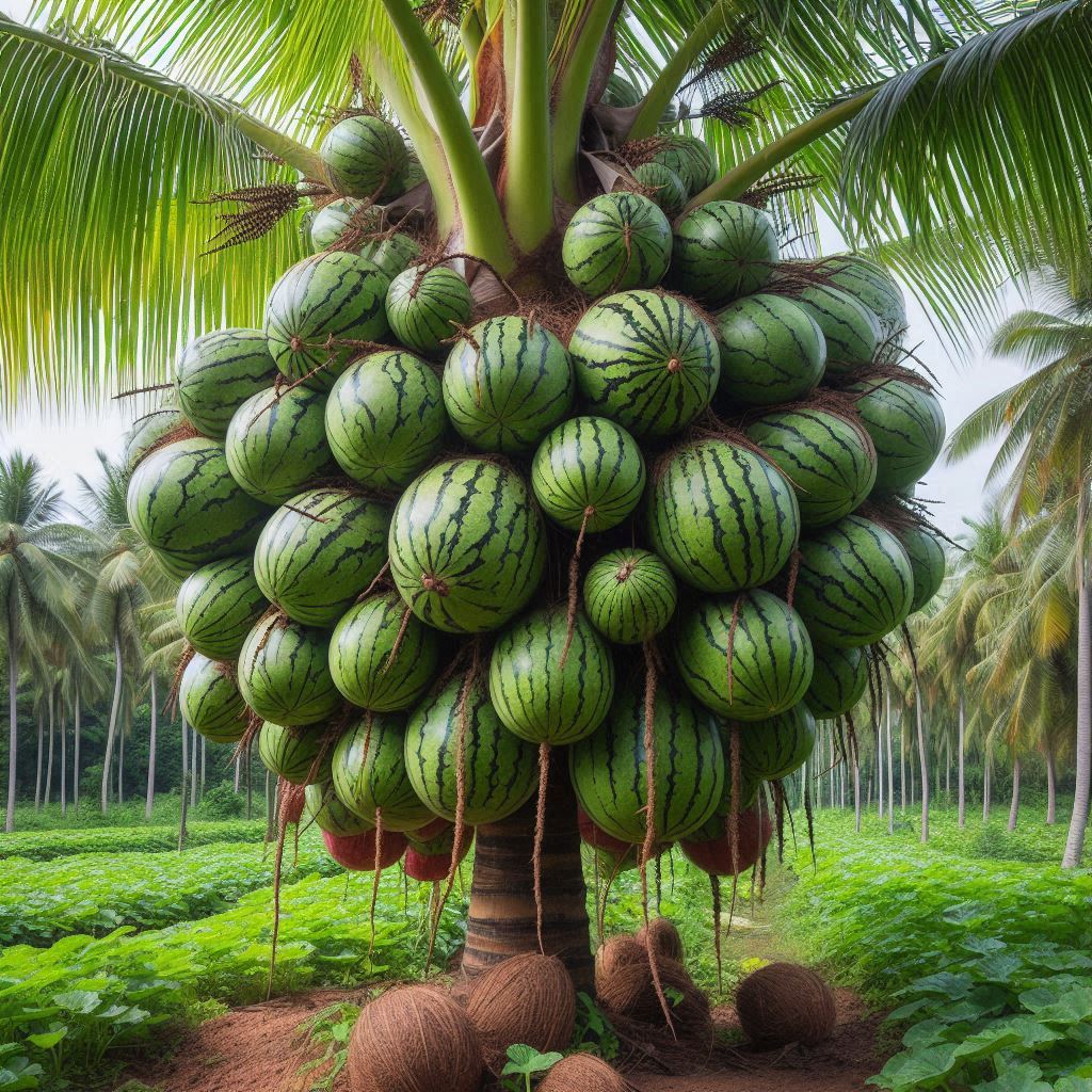 How to grow watermelon with coconut to get more fruit faster