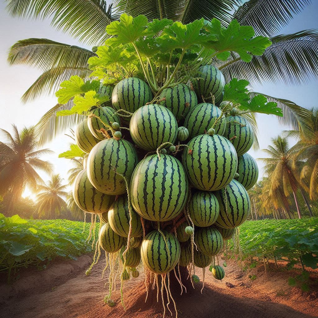 How to grow watermelon with coconut to get more fruit faster