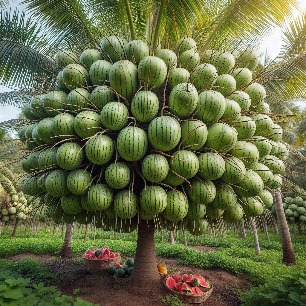How to grow watermelon with coconut to get more fruit faster