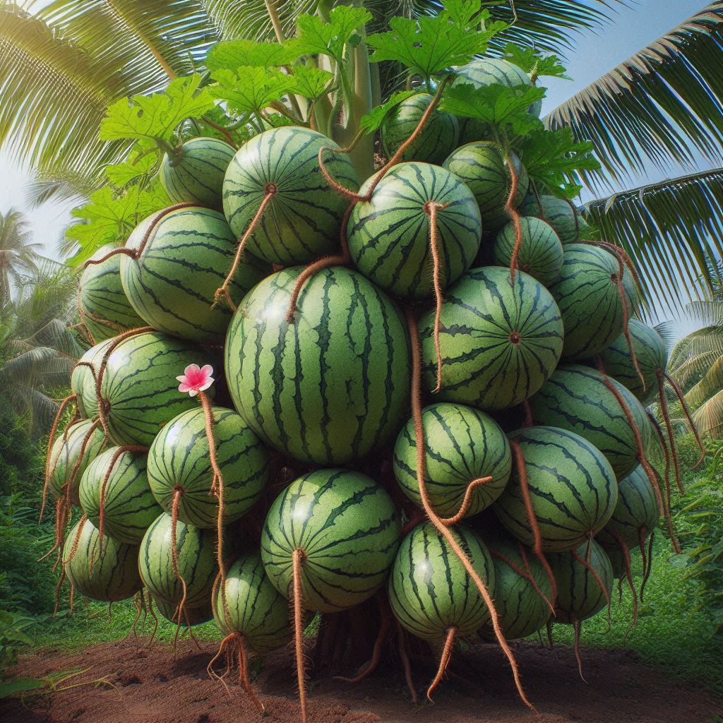 How to grow watermelon with coconut to get more fruit faster