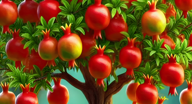 Quick and easy method for planting and propagating pomegranate trees.