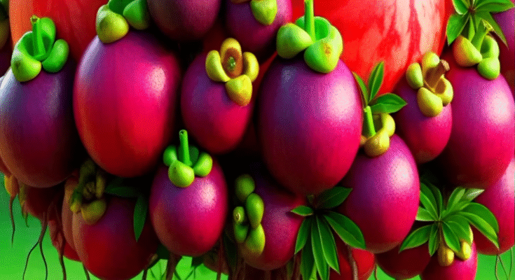Easy and fast method for growing and planting hybrid fruit trees of mangosteen and watermelon.