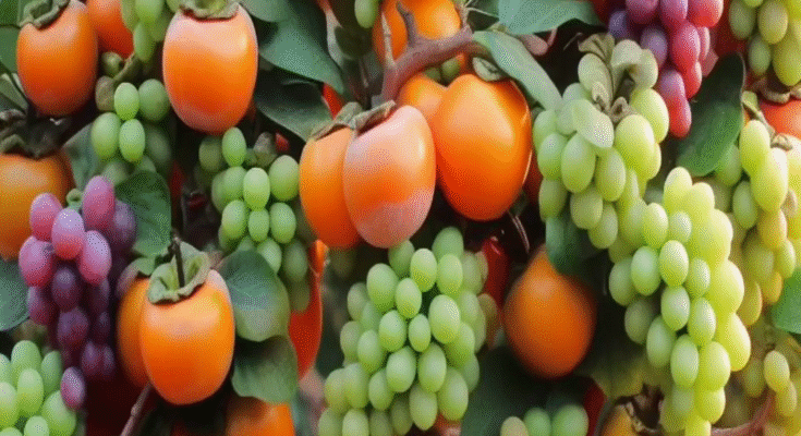 Simple method for grafting Persimmon with Grapes Using Coca Cola & egg…