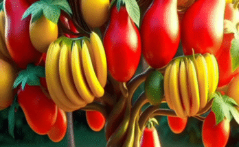 Easy and fast technique for planting and growing hybrid fruit trees of papaya and banana.