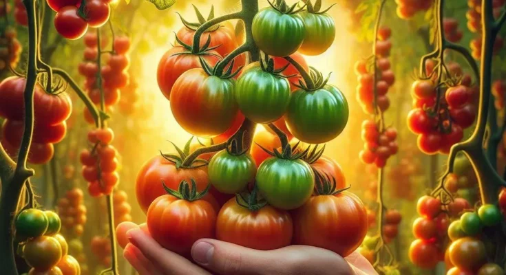 new method of how to plant and grow tomato plants from fruit.