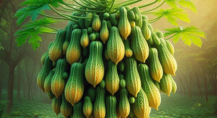 How I Grafting Papaya Fruit With Bitter Melon / Growing Tree