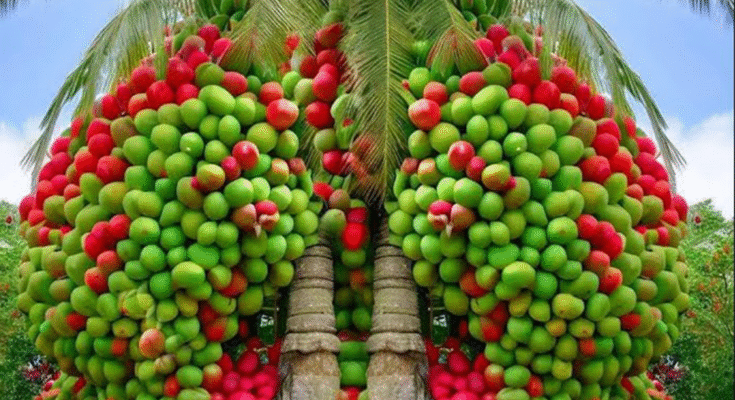 How to Grafting Coconut Fruit with Dragon Fruit to Get More Fruit in a Short Time