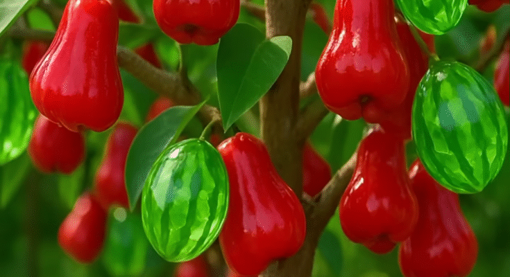 new technique how to propagate and grow hybrid fruit trees waxapple with gooseberry #garden #fruits