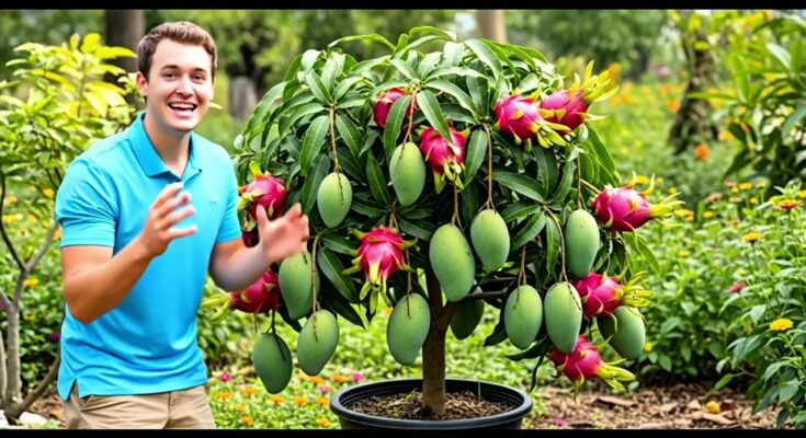 How to Grow a Mango and Dragon Fruit Tree Together!