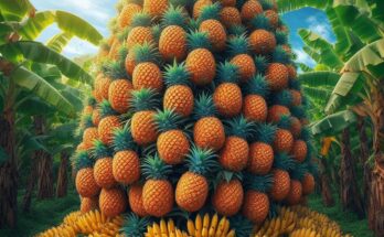 Unique Skill Grafting Pineapple Tree with Banana and Aloe Vera