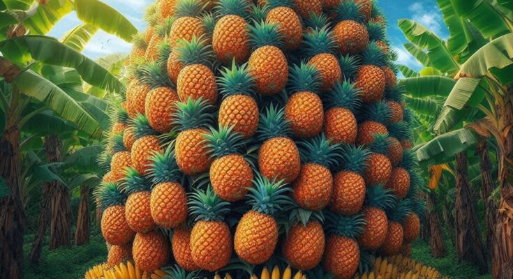 Unique Skill Grafting Pineapple Tree with Banana and Aloe Vera