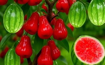 New Method of Propagating and Growing Hybrid Waxapple and Watermelon Fruit Trees #garden #fruitsNew Method of Propagating and Growing Hybrid Waxapple and Watermelon Fruit Trees #garden #fruits